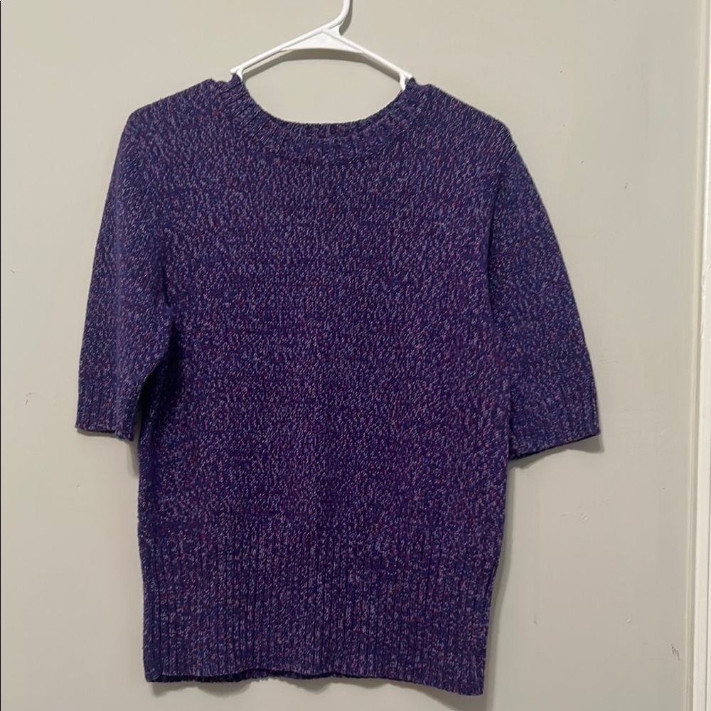 Women’s Daisy Fuentes Purple Knit Crew Neck Sweater